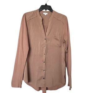 NWOT Splendid Long Sleeve Brown Top Size Small